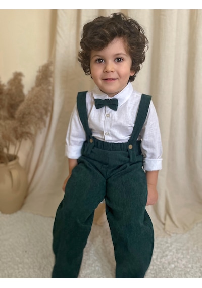 Miababy Papyonlu Fitilli Üçlü Takım Açık Yeşil