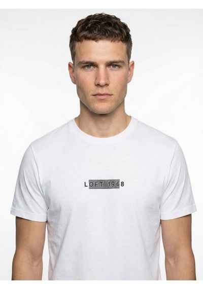 Loft Regular Fit Beyaz Erkek T-shirt Lf2042340
