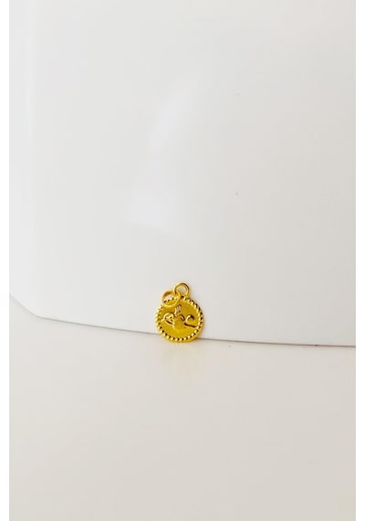 14 Ayar Altın Mini Tuğra Kolye Ucu 1 Cm Sarı Altın