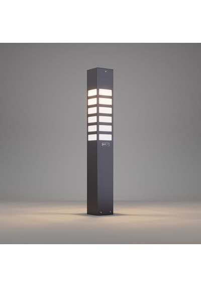 Vilorita 75 Cm Alüminyum Bahçe Aydınlatması Bollard Pleksi Difüzörlü Modern Yürüyüş Yolu Lambası, 3000k Işık Sıcaklığı, Elektrostatik Toz Boyalı Dış Mekan Aydınlatma Direği Sku: Smgstk308df05227