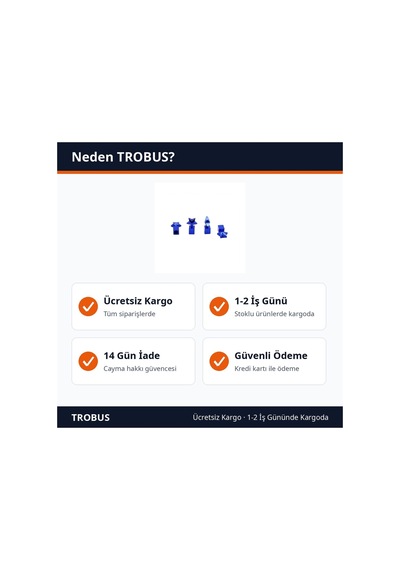 Trobus 4'lü Sibop Kapağı Alüminyum Yıldız Desenli Set Mavi