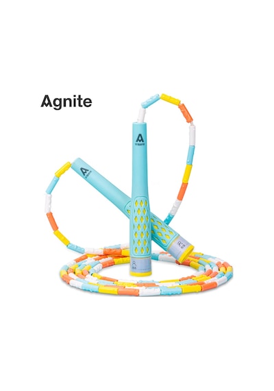 Agnıte Boncuklu Atlama İpi Sayaçsız Dayanıklı Mavi