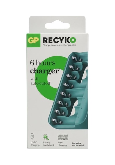 Gp Recyko E822 8 Li Usb Kalem Pil Şarj Cihazı - Aa Ve Aaa Uyumlu Akıllı Led Göstergeli Profesyonel Şarjlı Ünit