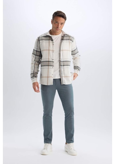 DeFacto Yazlık Chino Kanvas Pantolon Slim Fit Dar Kesim Cepli Dar Paça T1055AZ25SPNV71