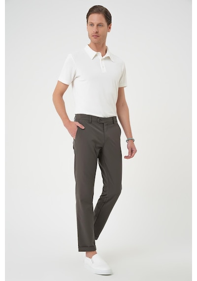 Efor Comfort Fit Beli Lastikli Yan Cep Haki Jogger Pantolon P 1150 Haki