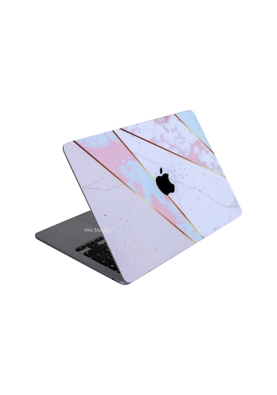 Apple Uyumlu MacBook Pro Kılıf 13inç M1-m2 Koruyucu Sticker Laptop Kaplama A2338 İle Marble14 Karışık