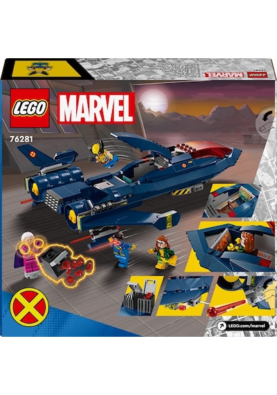 LEGO® Marvel X-Men X-Jet 76281-8+ Yaratıcı Oyuncak Yapım Seti - 359 Parça