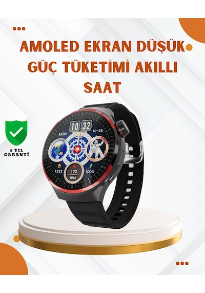 Amoled Ekranlı Akıllı Saat Bluetooth Arama Ve Nfc Destekli