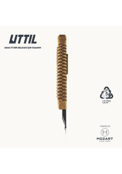 UTTIL Aura Natura Nmuk03-an %40 Ahşap Gövdeli 18mm Maket Bıçağı