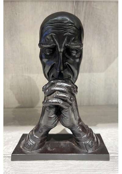 Reçine Düşünen Insan Biblo/ Mask Model1