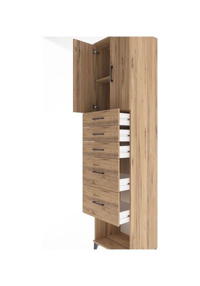 Hyperion Dolap 2 Raflı 5 Çekmeceli 2 Kapaklı 60x44x243 Çam-çam Çam Hyperion Dolap 2 Raflı 5 Çekmeceli 2 Kapaklı 60x44x243 Çam-çam Çam
