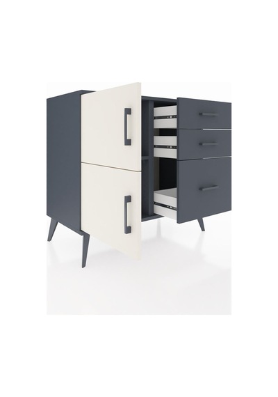 Hyperion Şifonyer Tek Raflı 3 Çekmeceli 2 Kapaklı 88x44x80 Antrasit-aytaşı/antrasit Aytaşı/antrasit Hyperion Şifonyer Tek Raflı 3 Çekmeceli 2 Kapaklı 88x44x80 Antrasit-aytaşı/antrasit Aytaşı/antrasit
