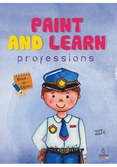 Paint and Learn:  Professions - Boya ve Öğren- Otantik Kitap