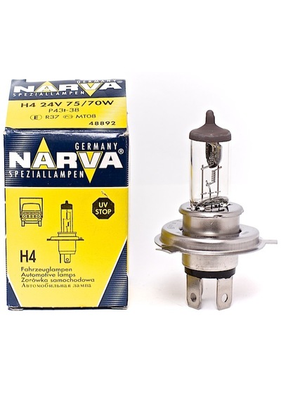 Narva 24 Volt 75/70 Watt H4 Ampul - 10 Adet