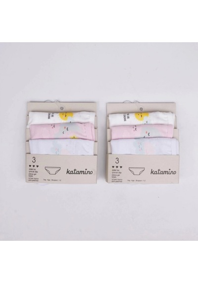 Katamino Beryu Kız 3lü Slip K128627 Karışık Renk Asorti