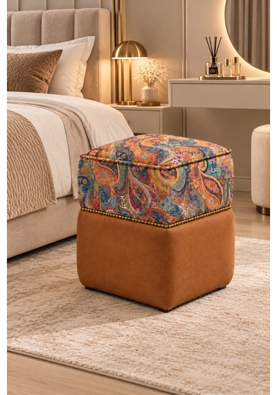 Şahzar Desenli Kare Puf 40x40x48 Cm, Dekoratif Koltuk Pufu, Lüks Paisley Desenli Puf, Gold Boncuk Detaylı Puf Turuncu Desenli - 936695820 Turuncu Desenli Şahzar Desenli Kare Puf 40x40x48 Cm, Dekoratif Koltuk Pufu, Lüks Paisley Desenli Puf, Gold Boncuk Detaylı Puf Turuncu Desenli - 936695820 Turuncu Desenli