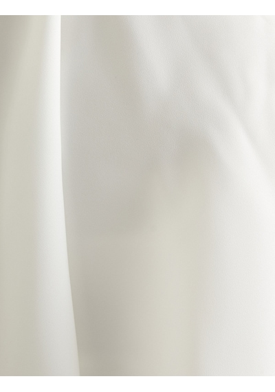 Koton Katlı Bridal Mini Elbise Halter Yaka Taş Detaylı Astarlı Beyaz 4sak80044fw Beyaz