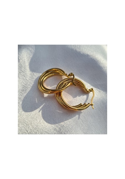 Triple Luxe Hoop Çok Renkli