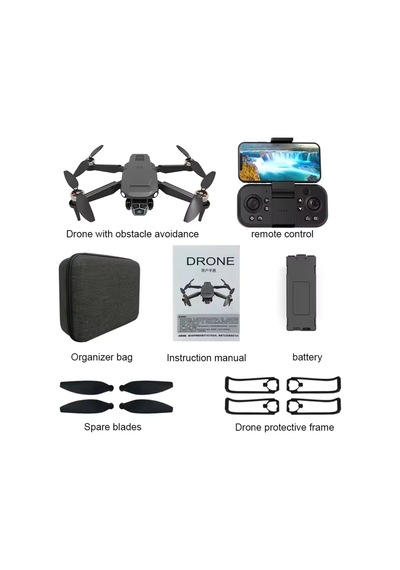 U2 Pros 4k Fpv Kameralı Drone Gps, Optik Akış, Kaçınma Sensörlü, Fırçasız Rc Uçak