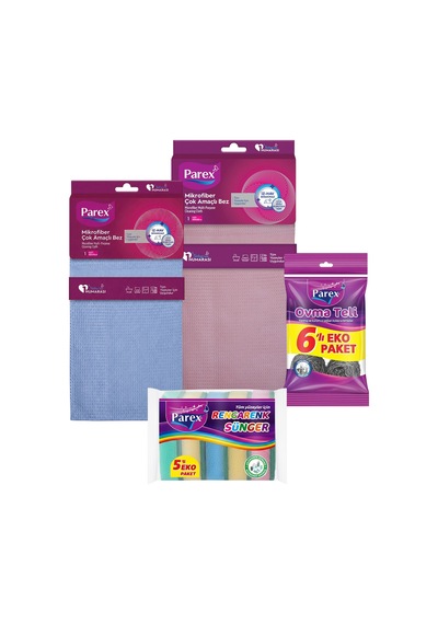 Mikrofiber Bez, Sünger Ve Ovma Teli Mutfak Seti Diğer