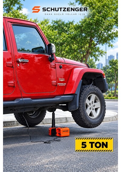 3 Lü Araç Seti 5 Ton Kriko Kompresörlü Ve Somun Sökme Sıkma 2 Anahtarlı 12volt German Çantalı Kırmızı Yt5011