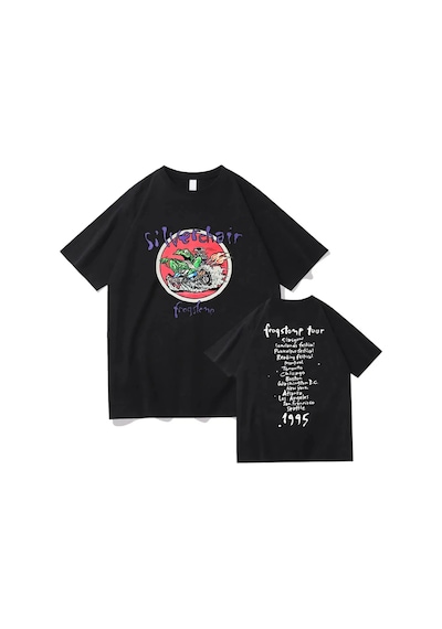 Startmore Beyaz Lar/erkekler -gömlek Silverchair Frogstomp 1995 Siyah
