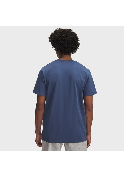 Under Armour Heavyweight Left Chest Patch Erkek Mavi Polo Yaka Tişört