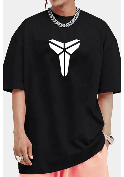 Flood Of Style Unisex Kobe Baskılı T-shirt Siyah
