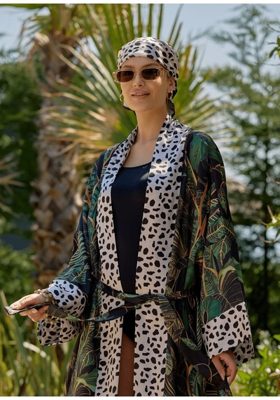 Mayovera Kimono Kaplan Tasarım Çok Renkli