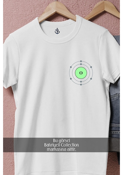 Oversize Oksiyen Elementi Cep Tasarımlı Unisex T-shirt Beyaz