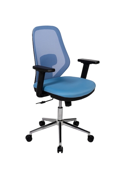 Ofisbazaar Dali Fileli Çalışma Koltuğu Ergonomik Şef Ve Toplantı Koltuğu Açık Mavi Mavi