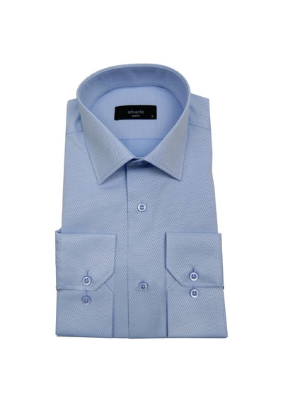 Erkek Slim Fit Jakarlı Gömlek Bgl-st00166 Mavi