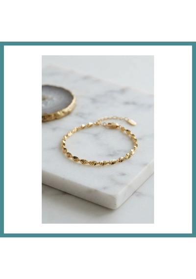 Trendexa Cm Gold Renk Burgu Yılan Zincir Model Kadın Bileklik Mac