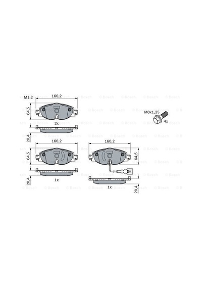 Seat Leon 3 Ön Fren Balatası 1.4 Tsi / 1.5 Tsi 2013-2020 Bosch