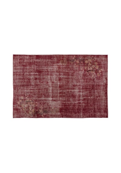 El Dokuması Vintage Yün-pamuk Kırmızı Halı 14260 203 X 310 Cm
