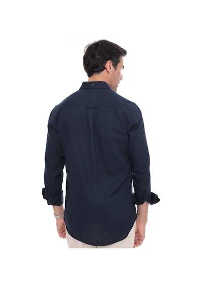 Slim Fit Uzun Kol Yaka Düğmeli Nefes Alan Keten Hediye Kutulu Erkek Gömlek Fs-004548 - Lacivert-3238 Slim Fit Uzun Kol Yaka Düğmeli Nefes Alan Keten Hediye Kutulu Erkek Gömlek Fs-004548 - Lacivert-3238