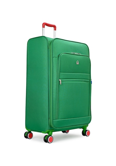United Colors of Benetton Unisex Ultra Lıght Körüklü Kumaş Kabin Valiz 55 Cm Yeşil Yeşil