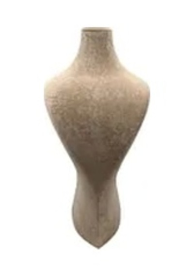 Yerli Üretim Süet Kumaş Lidya Manken Kahve Renk 42/20 Cm Kolye Gerdanlık Takı Sergileme Mankeni Çok Renkli