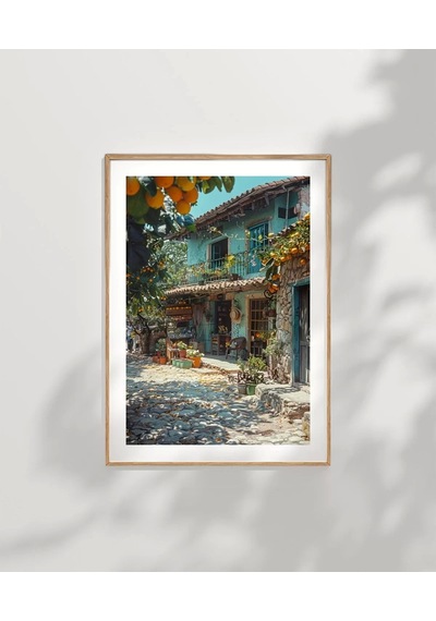 Çerçevesiz Poster Taş Sokakların Huzuru