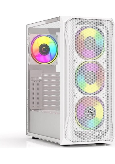 Gamebooster Gb-t005mw Usb3.0 Rgb Fan Mesh Panel Beyaz Kasa Psu Yok