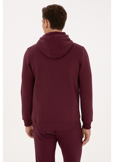 U.S. Polo Assn. Erkek Regular Fit Koyu Bordo Şardonlu Örme Hırka 50313755-VR177