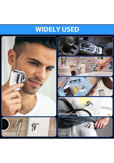 Mini Shaver Sıfır Sakal Taşınabilir Şarjlı Tıraş Makinesi Ipx6 Korumalı 4801