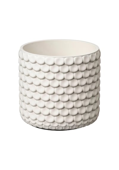 Ikea Glaciarbjörn Serisi, Beton Saksı, 12 Cm, Beyaz