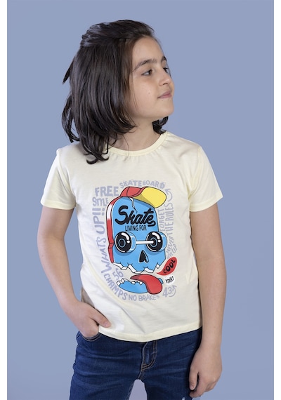 Toontoy Kids Toontoy Erkek Çocuk Baskılı Tişört Sarı