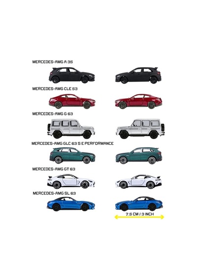 8502100001 Mercedes-amg Premium Cars 6-asst Çok Renkli