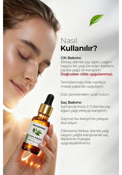 Çay Ağacı Yağı 30 Ml % 100 Saf Ve Doğal 30 ML