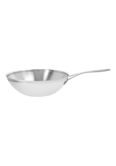5 Katmanlı 30 Cm Wok Tava, I Ndüksiyon Uyumlu, Silvinox Yüzey Çok Renkli