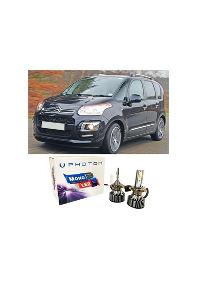 Citroen C3 Picasso Led Xenon Uzun Far Ampulü H1 Mono Yeni Seri Beyaz 2009-2017