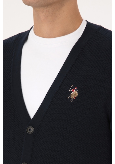 U.s. Polo Assn. Erkek Lacivert Hırka Triko 50307952-vr033 Lacıvert