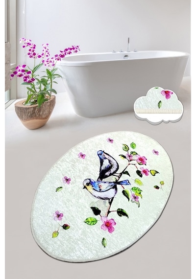 Bırd Nest 70X120 Cm Banyo Halısı Paspas Yıkanabilir